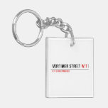 Mortimer Street  Acrylic Keychains