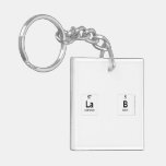 La b  Acrylic Keychains