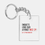 enquete  lons sud  avenue  Acrylic Keychains