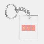 BaCon  Acrylic Keychains