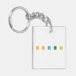 C H Co La Te  Acrylic Keychains
