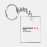 Gordon Bath Court   Acrylic Keychains