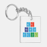 Mr
 RANITA 
 Azul  Acrylic Keychains