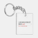 LONDON STREET SIGN  Acrylic Keychains