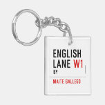 English Lane  Acrylic Keychains