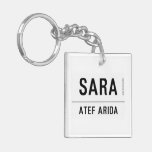 sara  Acrylic Keychains