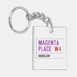 Magenta Place   Acrylic Keychains