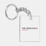 purple voucher avenue  Acrylic Keychains