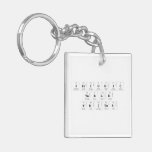 Periodic
 Table
 Writer  Acrylic Keychains
