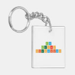 Los 
 Leones 
 cientificos   Acrylic Keychains