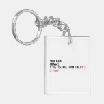 Your Name ishmael Street orange farm dzk 3  Acrylic Keychains