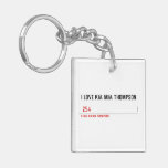 I LOVE KIA MIA THOMPSON    Acrylic Keychains