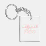 Periodic
 Table
 Writer  Acrylic Keychains