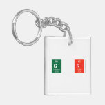 G R  Acrylic Keychains