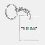 keep calm and love 
 jim ramos escuadro  Acrylic Keychains