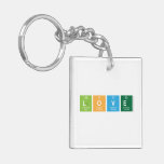 love  Acrylic Keychains