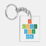 I
 love
 you
 mom  Acrylic Keychains