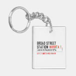 BROAD STREET STATION  Acrylic Keychains