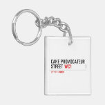 CAKE PROVOCATEUR  STREET  Acrylic Keychains