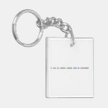 I think luv inspires science its all chemistry  Acrylic Keychains