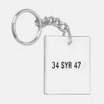 34 SYR 47  Acrylic Keychains