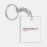 PANDA BEAR COURT  Acrylic Keychains
