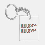 Never gonna give you up
 Never gonna let you down
 Never gonna run around 
 and desert you
 
 Never gonna make you cry
 Never gonna say goodbye
 Never gonna tell a lie
 and hurt you  Acrylic Keychains