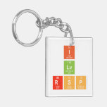 I
 Lv
 Rsp  Acrylic Keychains