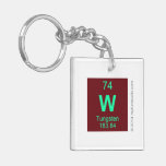 W  Acrylic Keychains