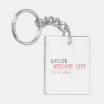 louise   Acrylic Keychains