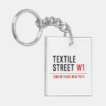 Textile Street  Acrylic Keychains