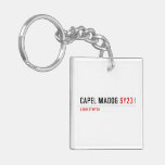 Capel Madog  Acrylic Keychains
