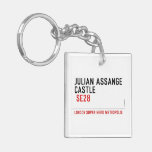 JULIAN ASSANGE CASTLE    Acrylic Keychains
