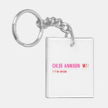Chloe annison   Acrylic Keychains