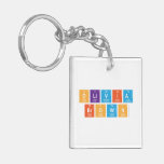 Olivia
 Brown  Acrylic Keychains
