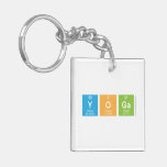 yoga  Acrylic Keychains