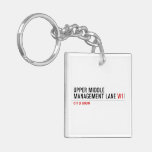 Upper Middle Management Lane  Acrylic Keychains