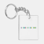Si veo a tu mama  Acrylic Keychains