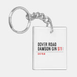 Dover Road  Damson Gin  Acrylic Keychains