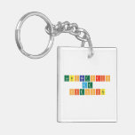 laboratorio
 de
 Ciencias  Acrylic Keychains