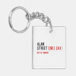 Alan  Street  Acrylic Keychains