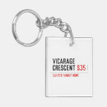 Vicarage Crescent  Acrylic Keychains