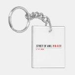 Street of anil  Acrylic Keychains
