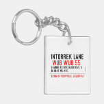 Intorrek Lane   Acrylic Keychains