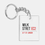 Milk  Stret  Acrylic Keychains