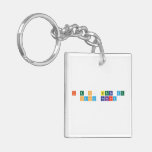i.e.s. Sierra de 
 Santa barbara  Acrylic Keychains