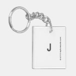 J  Acrylic Keychains