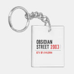 Obsidian Street  Acrylic Keychains