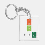 I
 Lv
 13g  Acrylic Keychains
