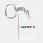 Grace street  Acrylic Keychains